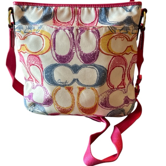 Coach Pink and Cream Crossbody Bag - Picture 7 of 12